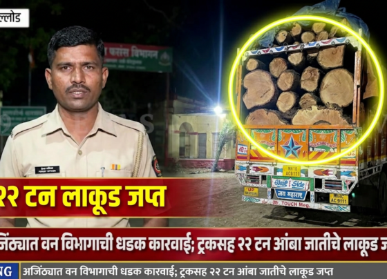 Ajintha News, Forest Department, Wood Seizure, Illegal Wood Transport, Mango Wood, Maharashtra News, Breaking News Maharashtra, Marathi News, G9 Maharashtra News, Aurangabad News, Jalna News, Forest Raid, Truck Seized, Illegal Logging, Viral Marathi News, वन विभाग, अजिंठा बातम्या, लाकूड जप्त, अवैध लाकूड वाहतूक, महाराष्ट्र बातम्या, ब्रेकिंग न्यूज, मराठी न्यूज